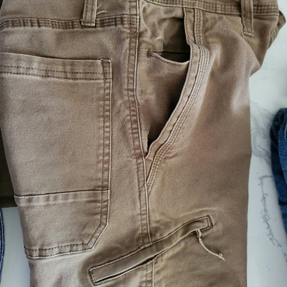 Weatherproof vintage pants in brown size 34x32 side pocket - Picture 3 of 5